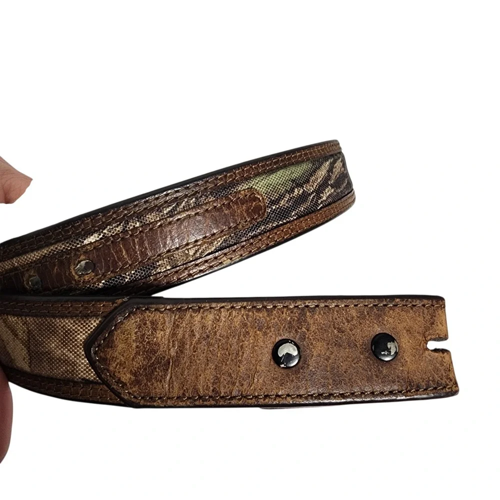 Kids John Deere Camo Leather Belt Rustic Western Style Youth Size‎ 28